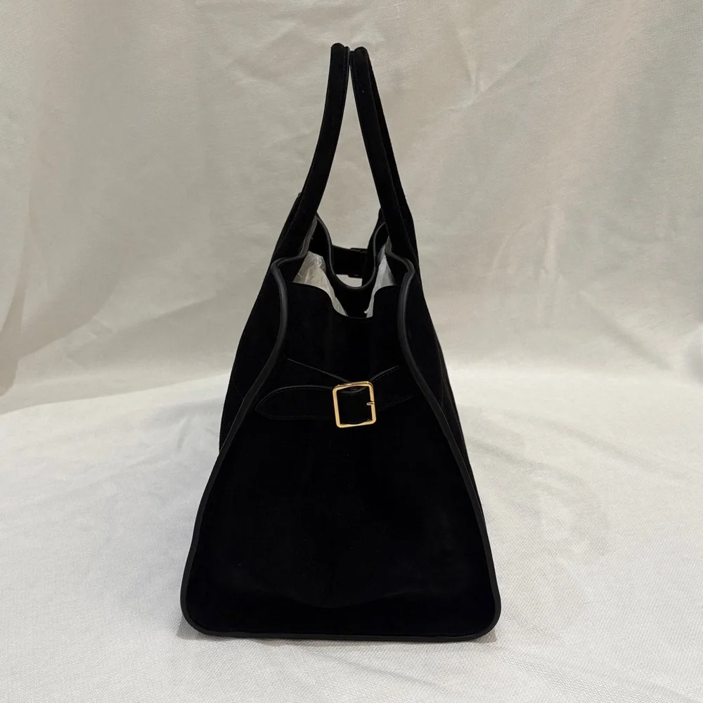 NWT The Row Soft Margaux 15 Bag in Suede - Picture 2 of 9